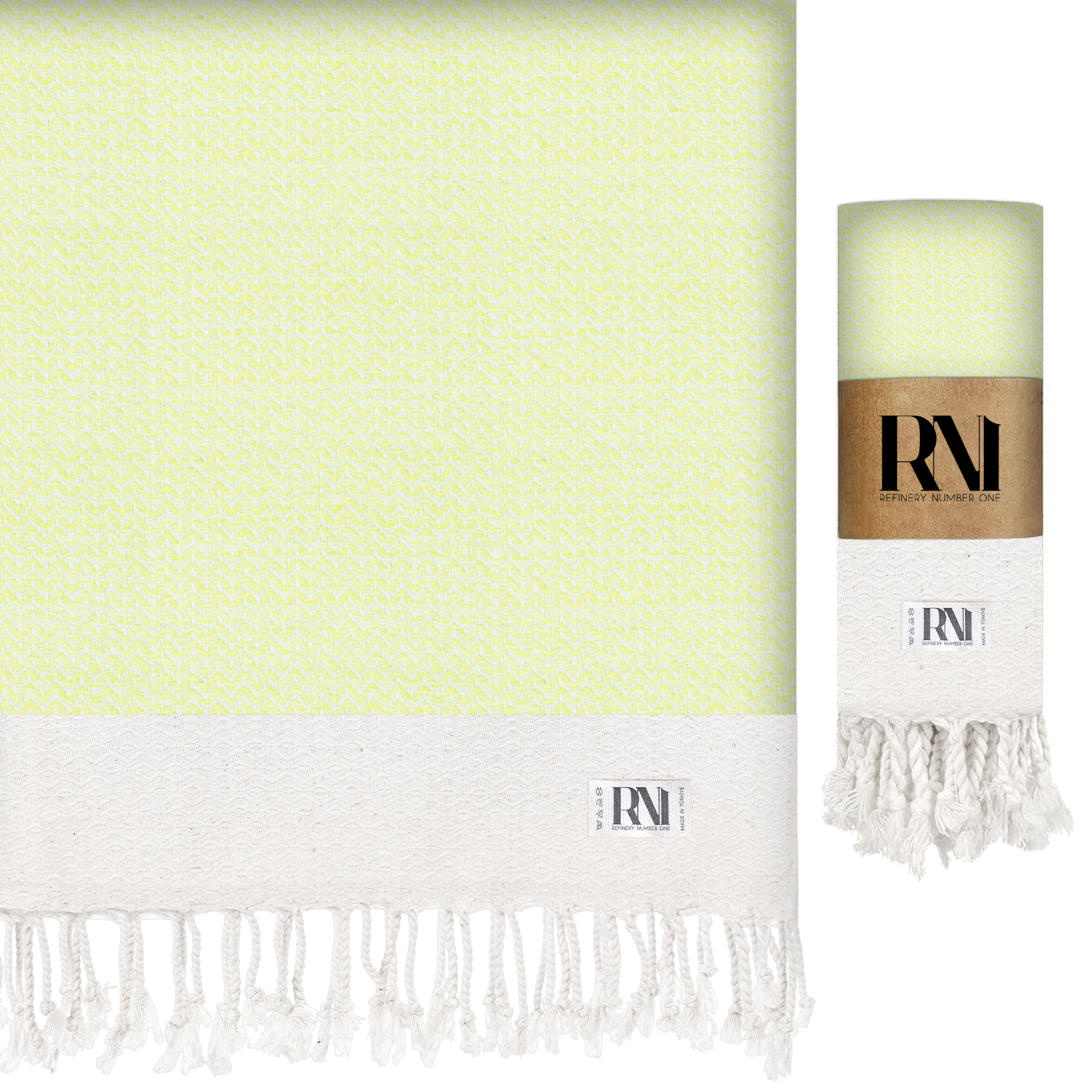 Artisan's Zigzag Turkish Peshtemal Beach Bath Gym Yoga Towel 36” x 71”