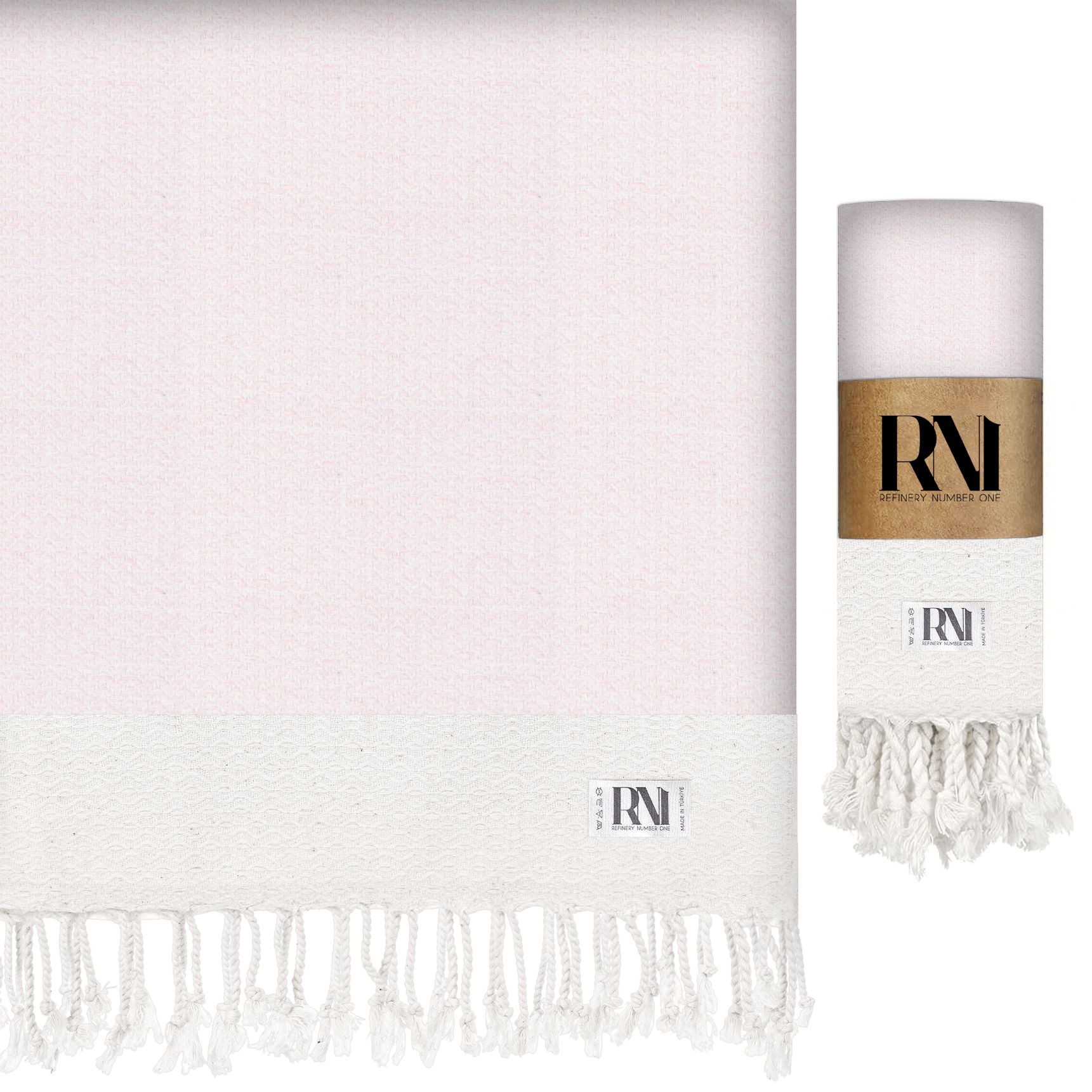 Artisan's Zigzag Turkish Peshtemal Beach Bath Gym Yoga Towel 36” x 71”