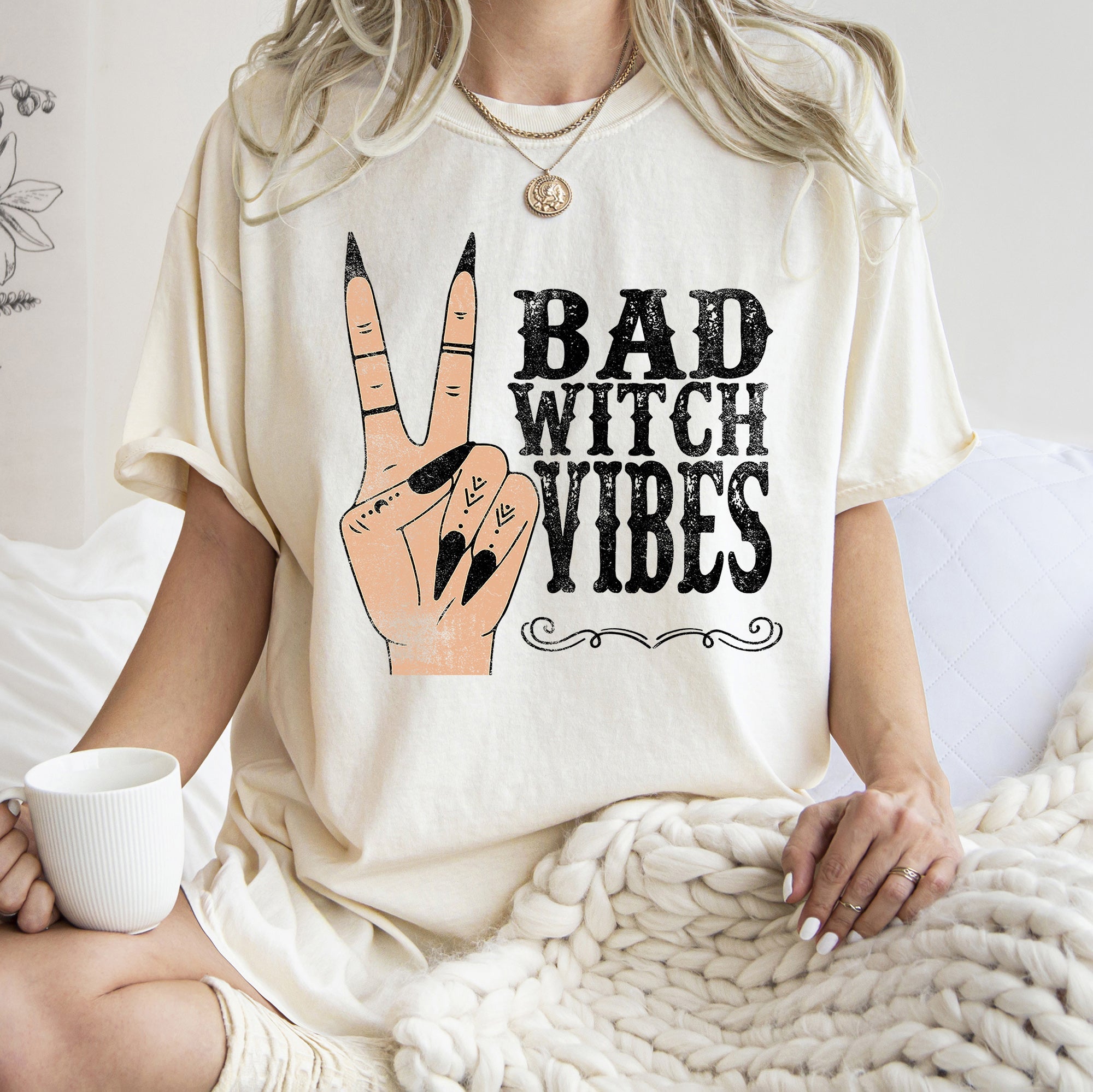Bad Witch Vibes Comfort Colors Tshirt