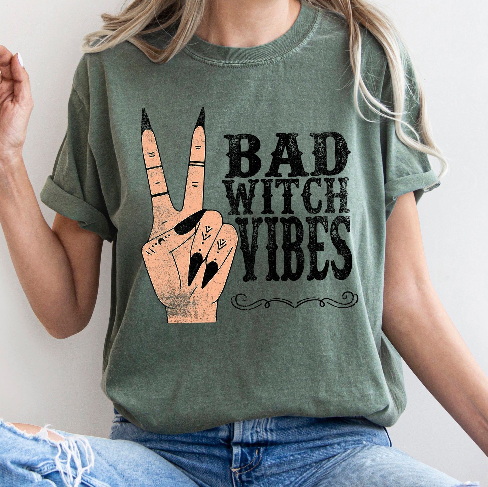 Bad Witch Vibes Comfort Colors Tshirt