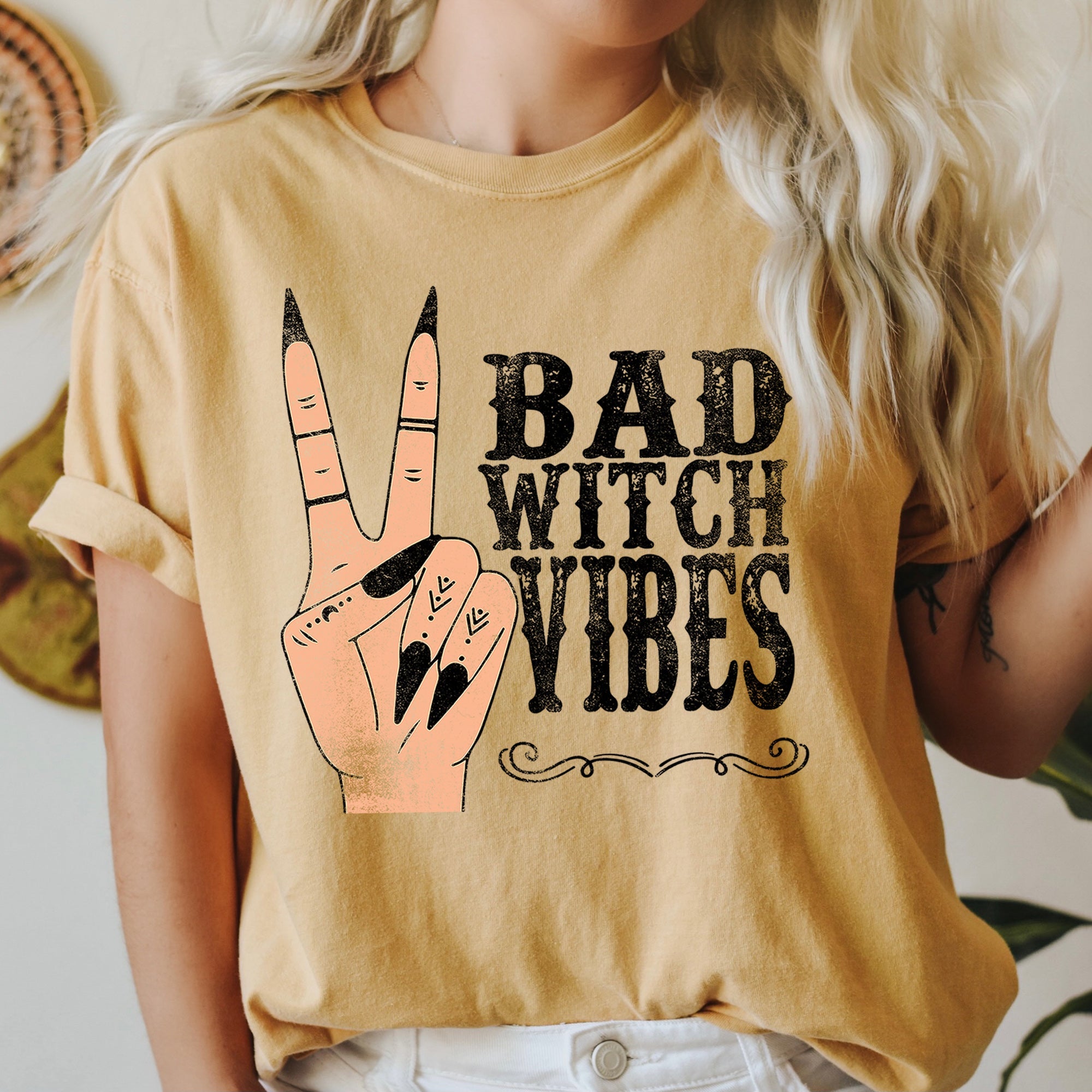 Bad Witch Vibes Comfort Colors Tshirt