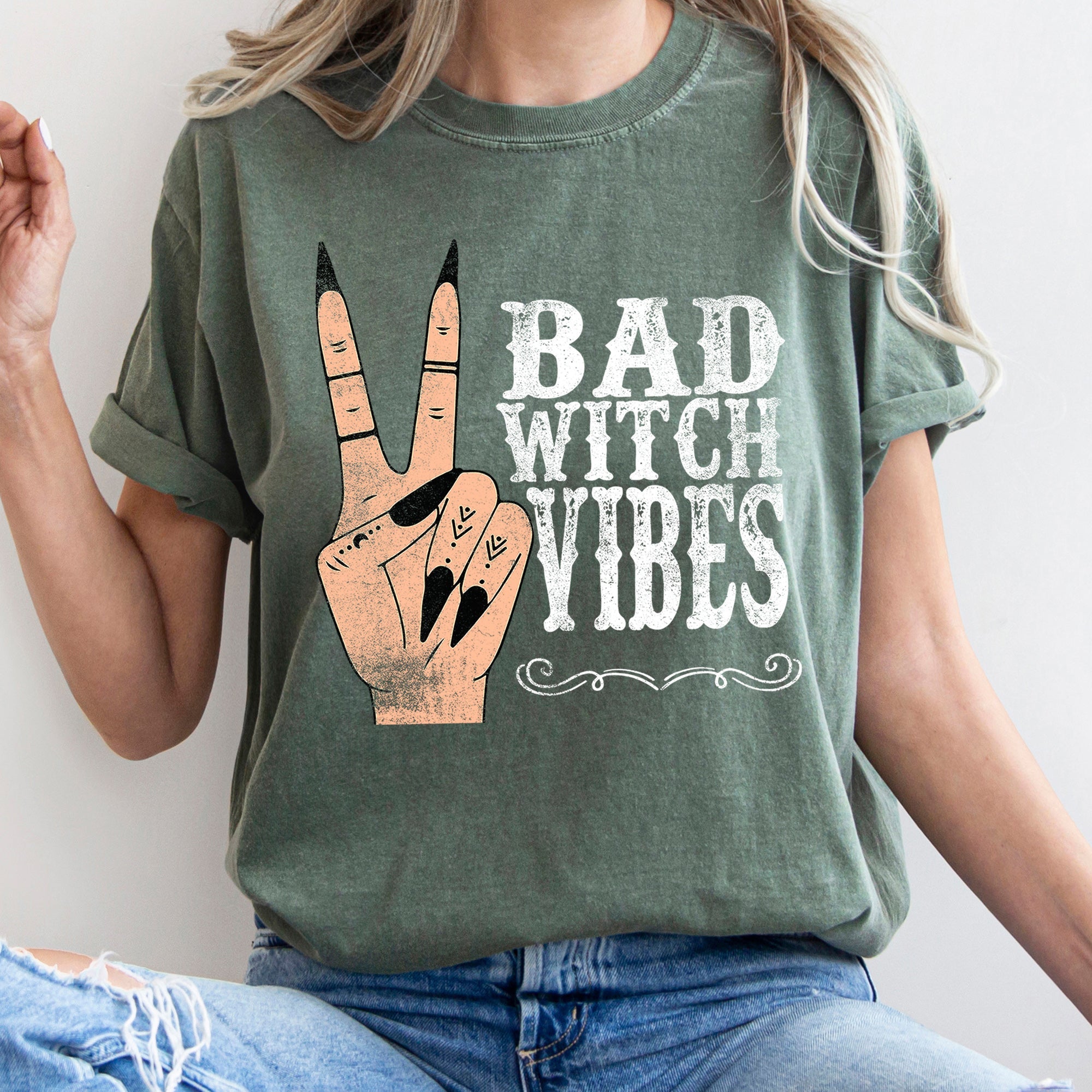 Bad Witch Vibes Comfort Colors Tshirt