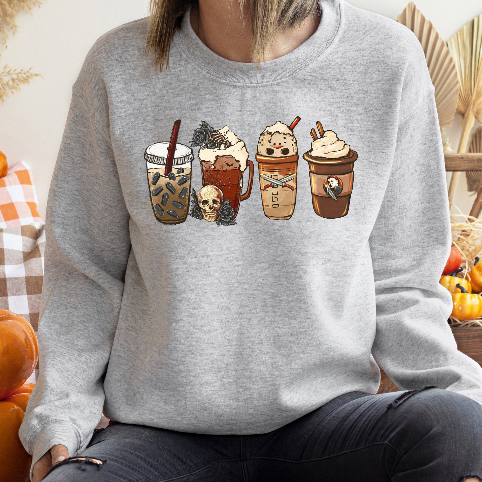 Black Rose Coffee Halloween Sweatshirt