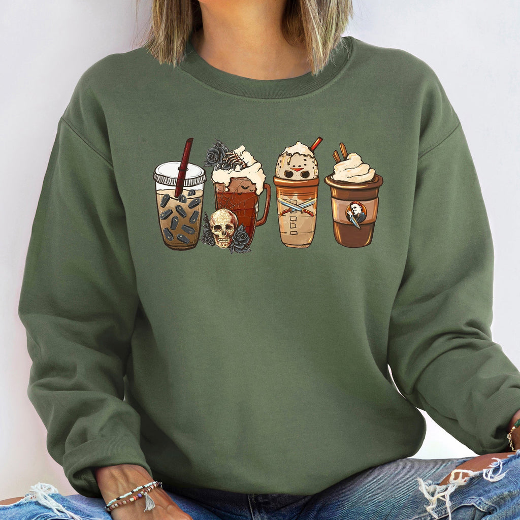 Black Rose Coffee Halloween Sweatshirt