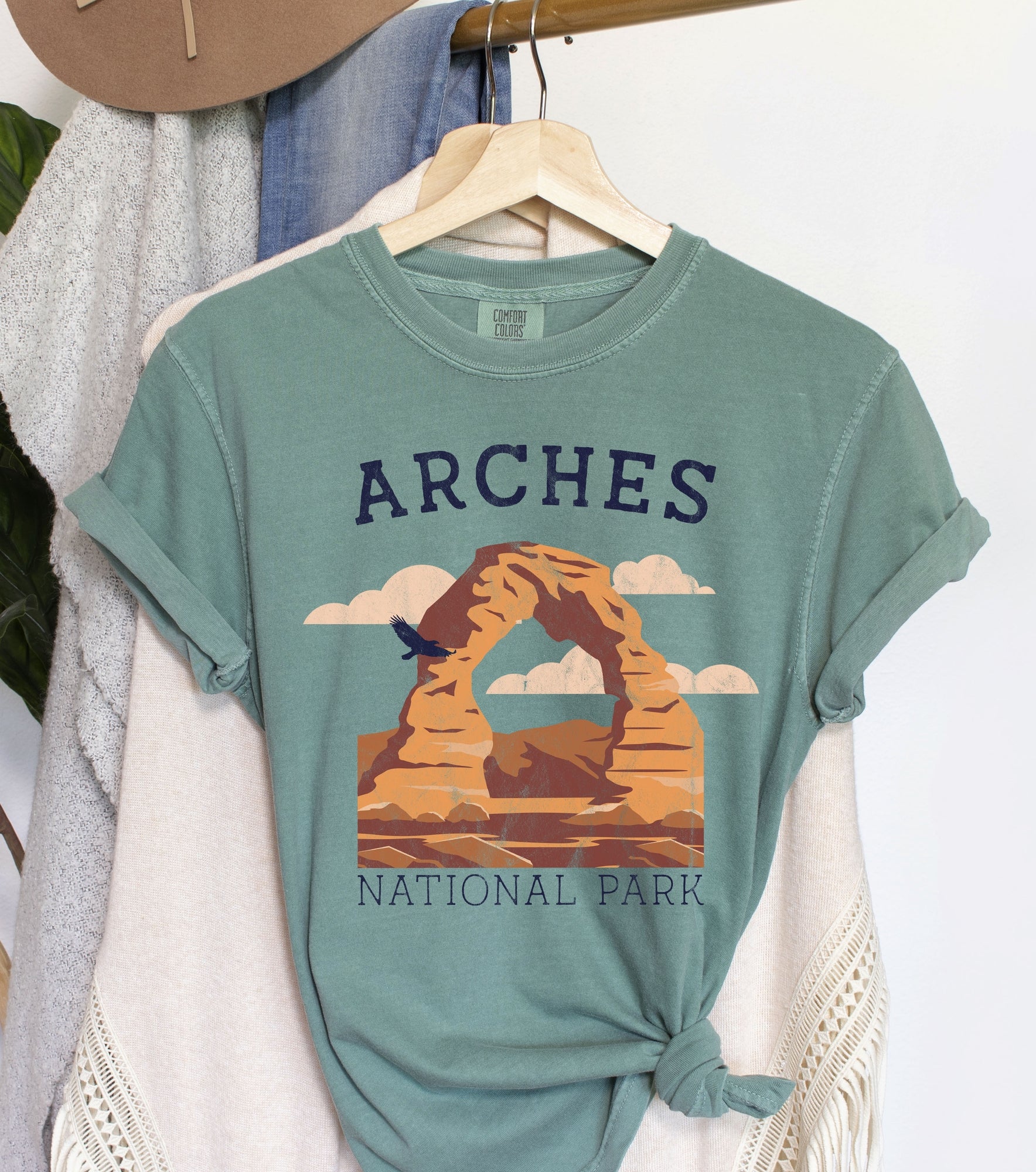 Arches National Park Vintage Comfort Colors Tshirt
