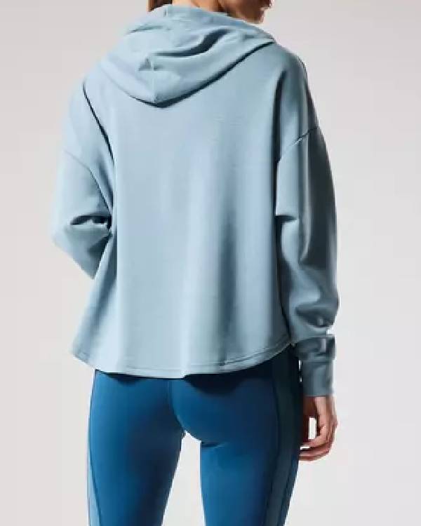 Adulthood Kaya Scodelario Blue Hooded Sweatshirt USA Jackets