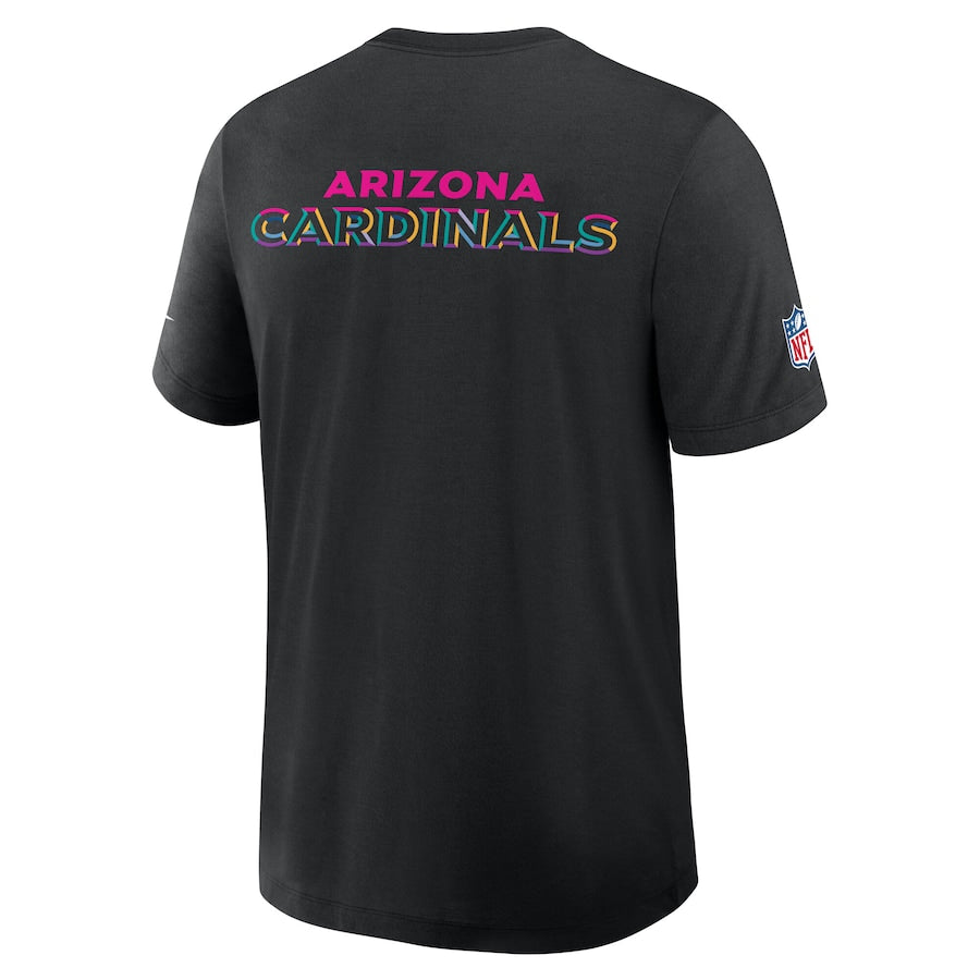 Arizona Cardinals Nike Black 2025 NFL Crucial Catch Tri-Blend Dri-FIT T-Shirt Trendy Layer