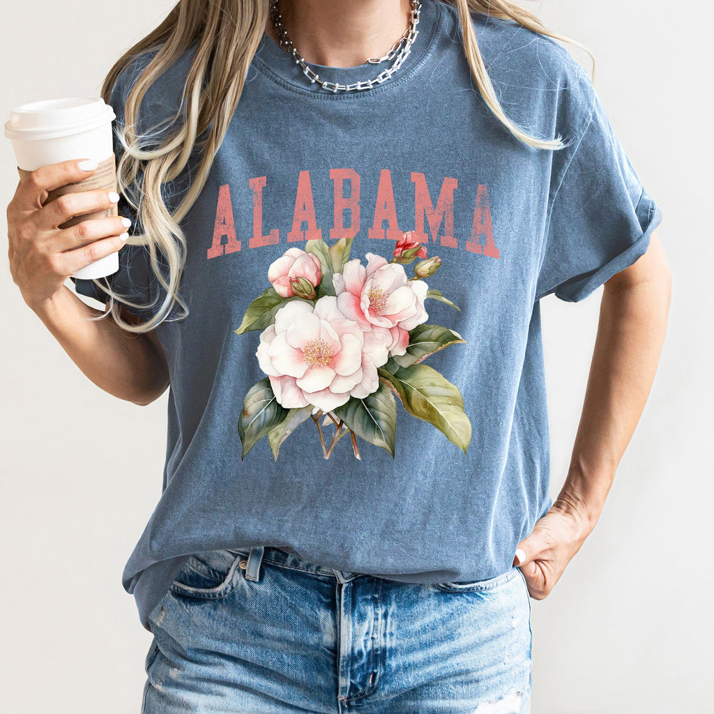Alabama State Flower Comfort Colors Tshirt