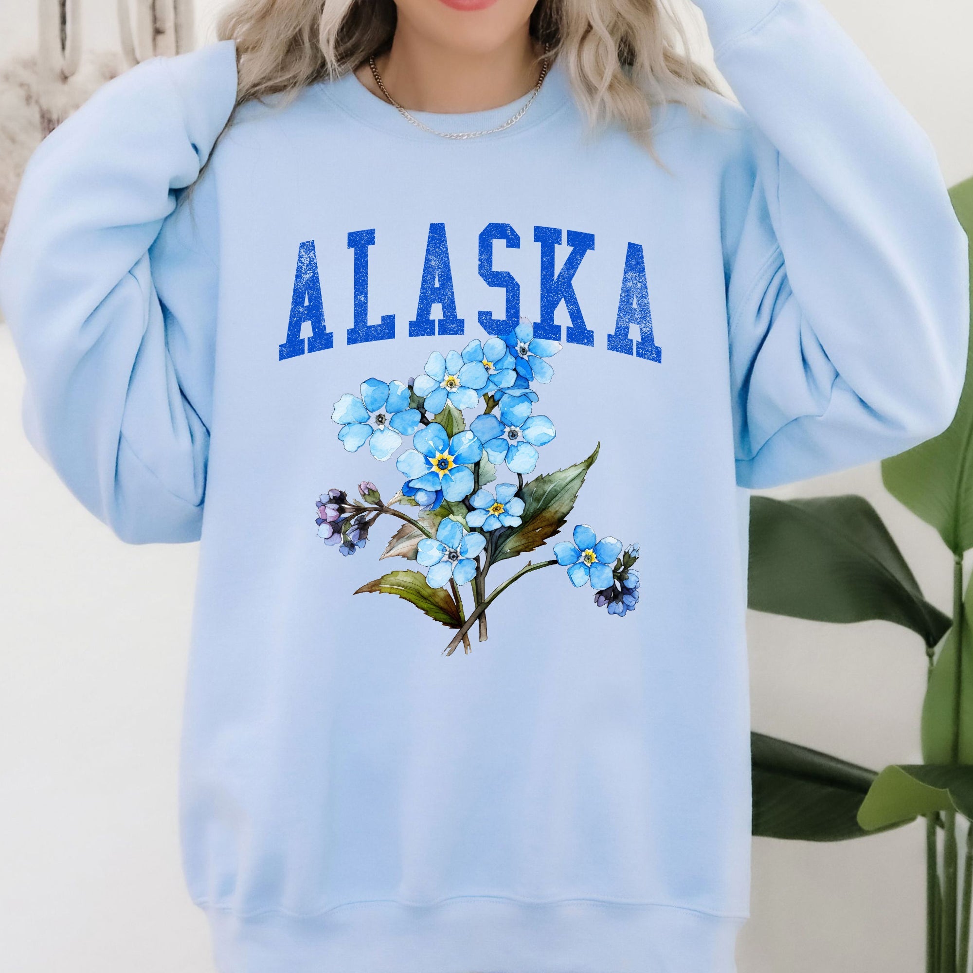 Alaska State Flower Sweatshirt