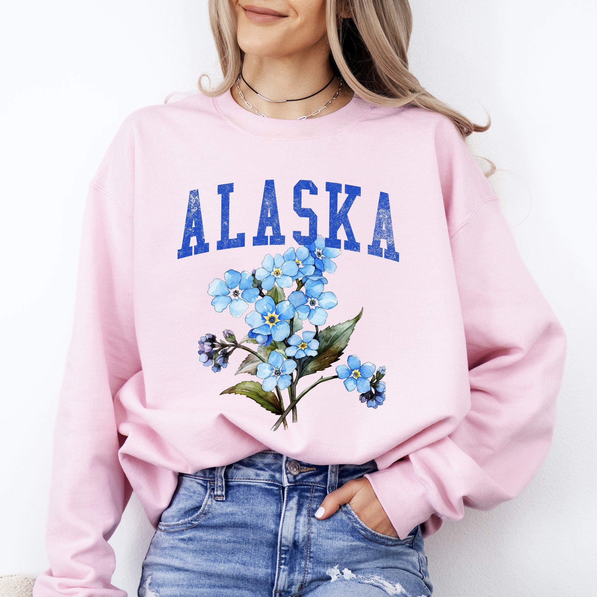 Alaska State Flower Sweatshirt