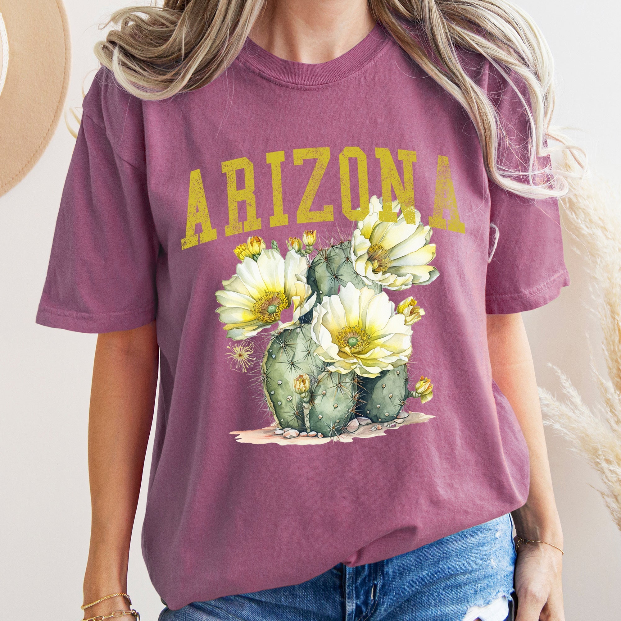 Arizona State Flower Comfort Colors Tshirt