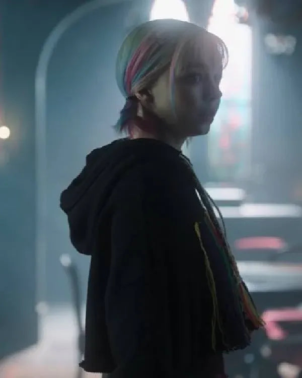 Wednesday Emma Myers Cropped Hoodie